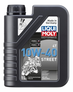 LIQUI MOLY Motociklu pussintētiskā 4-taktu eļļa 4T 10W-40 1L