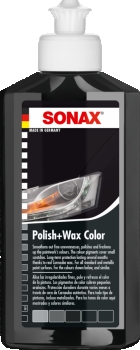 Sonax Цветной полироль с воском (чёрный) Polish &amp; Wax Color black